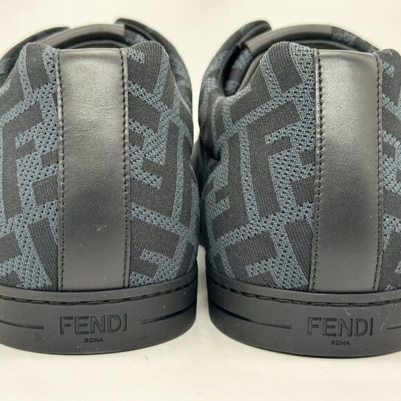 FENDI Mens FF Logo Tech Fabric Low Top Sneakers Trainers Shoes - Picture 10 of 14